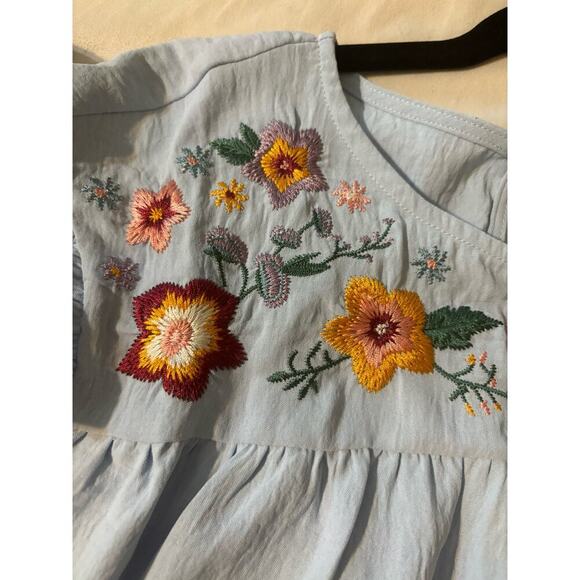 Oddi Oversized Embroidered Dress size Small - Light Blue - Picture 7 of 10